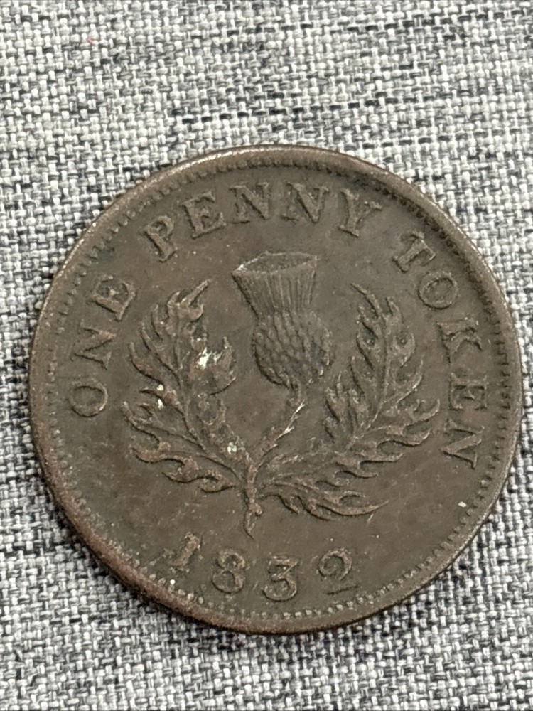 1832 Canada Nova Scotia One Penny Token