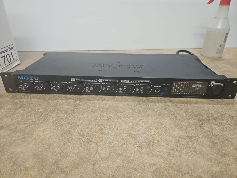 Motu 8Pre (8-Pre) Eight Mic Preamps - MIDI Firewire Audio Interface. Nice!