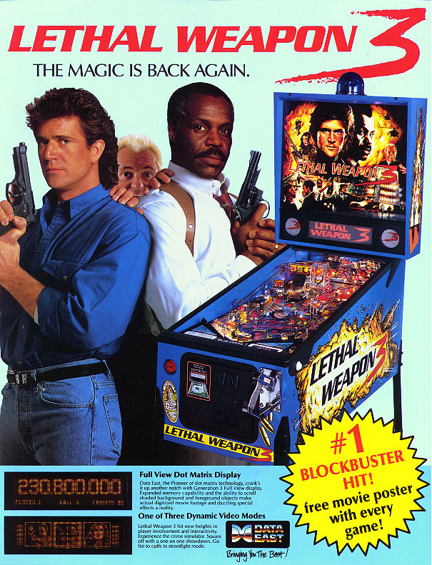 Lethal Weapon 3 Pinball (Data East) - Sound ROM chip set