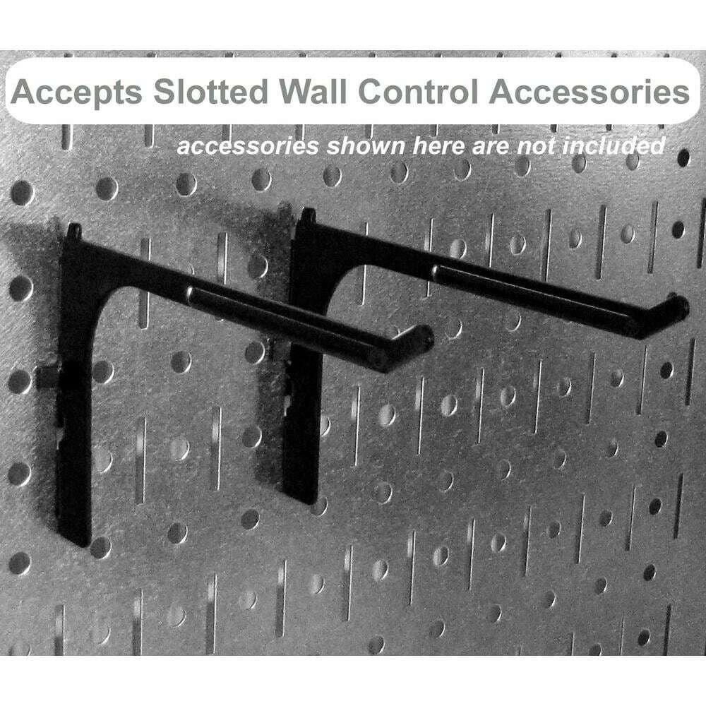 Wall Control Pegboard Standard Tool Storage Kit Patented Hook Slotted Tool Board