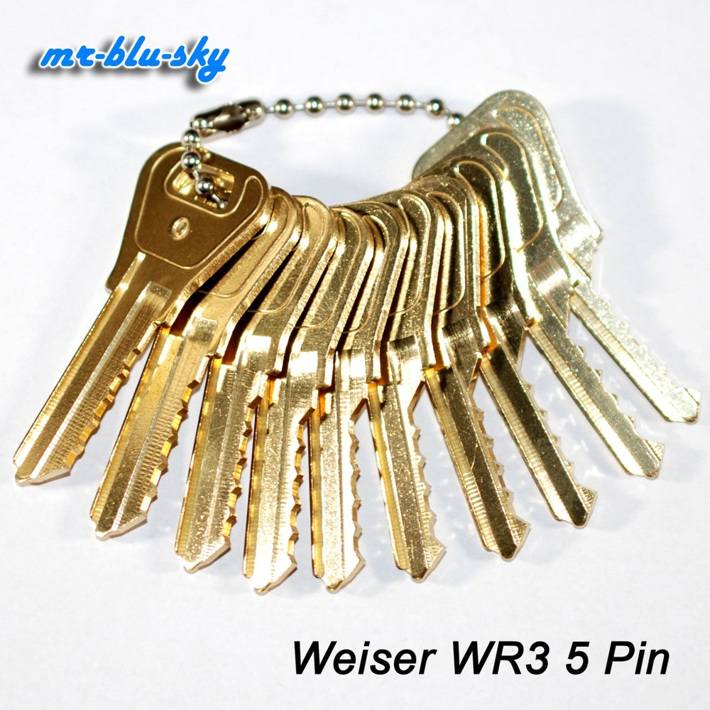 🔑 Weiser Lock WR3, WR5 Space and Depth Keys ~ DSD#065, C50