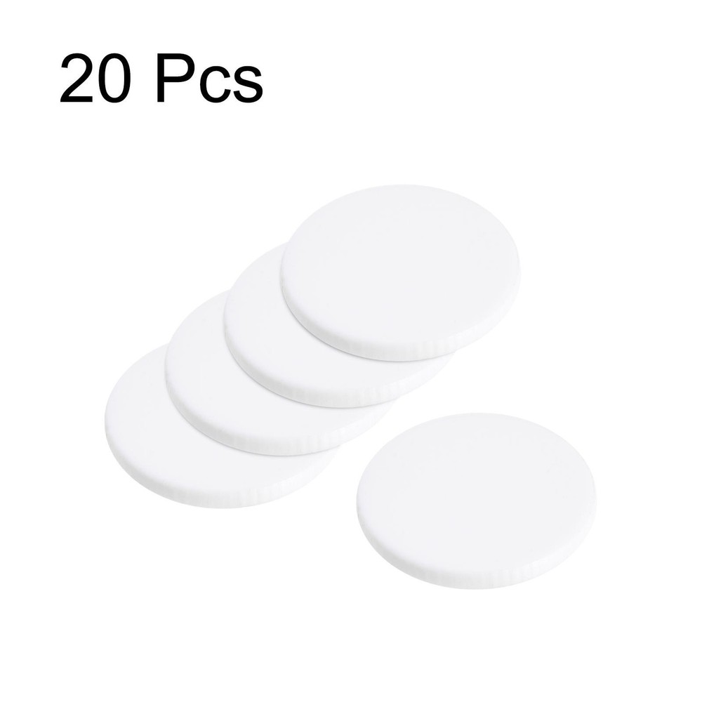 20pcs 20MM Round Miniature Model Bases, 2MM Thick Circular Base, White