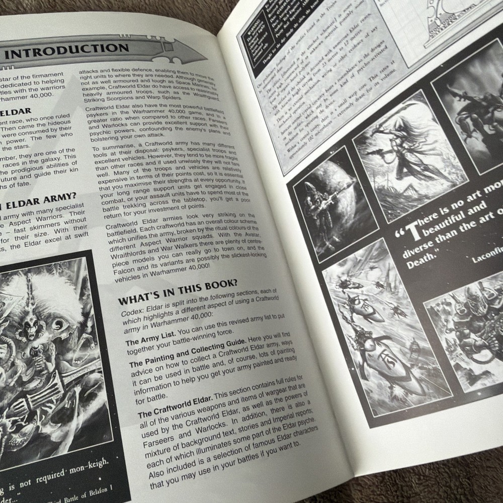 Warhammer 40K - “Codex Eldar” 3rd edition 1999. Acceptable condition. #2