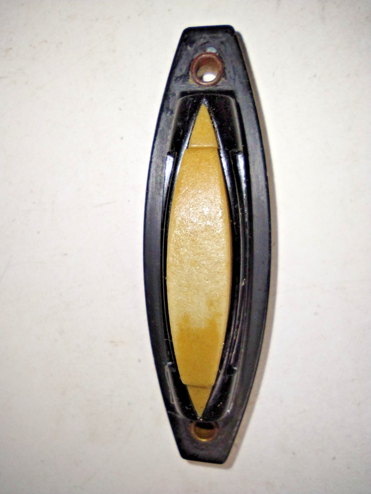 Nutone Bakelite Black Push Button Door Bell Art Deco 1940s