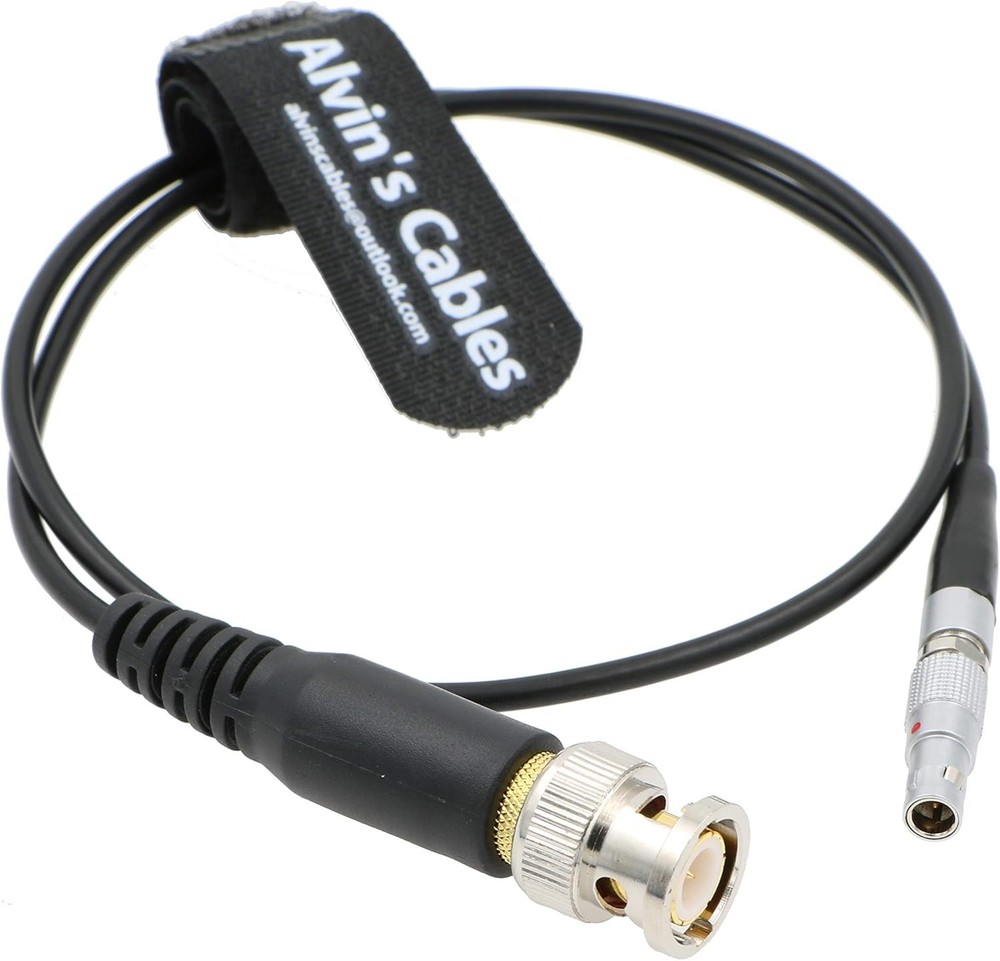 US-Based Timecode Input Cable for Red Scarlet Epic 4 Pin to BNC Overmolded 50cm