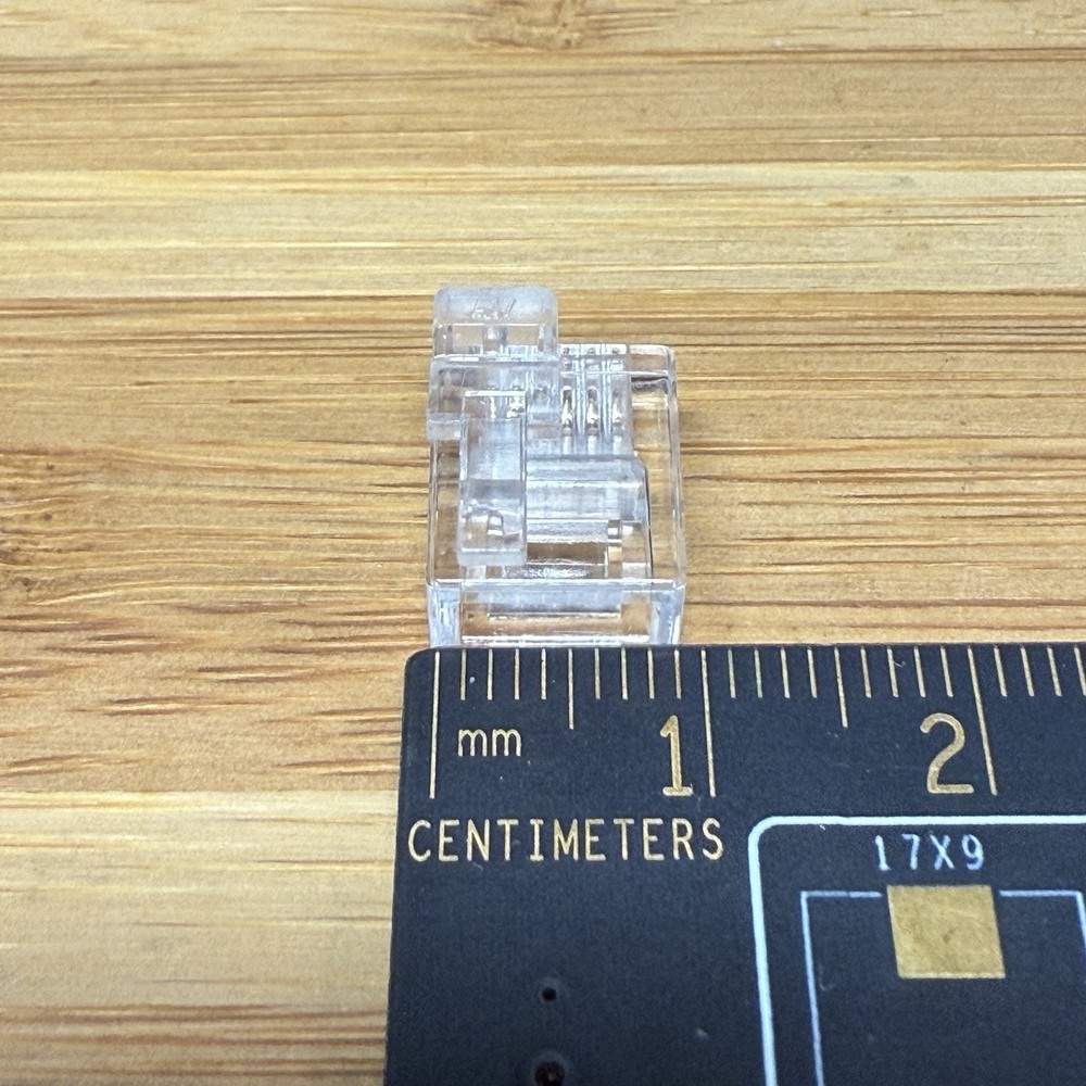 20x DEC MMJ RJ12 Modular Plug Left Latch Offset 6P6C Crimp Connector