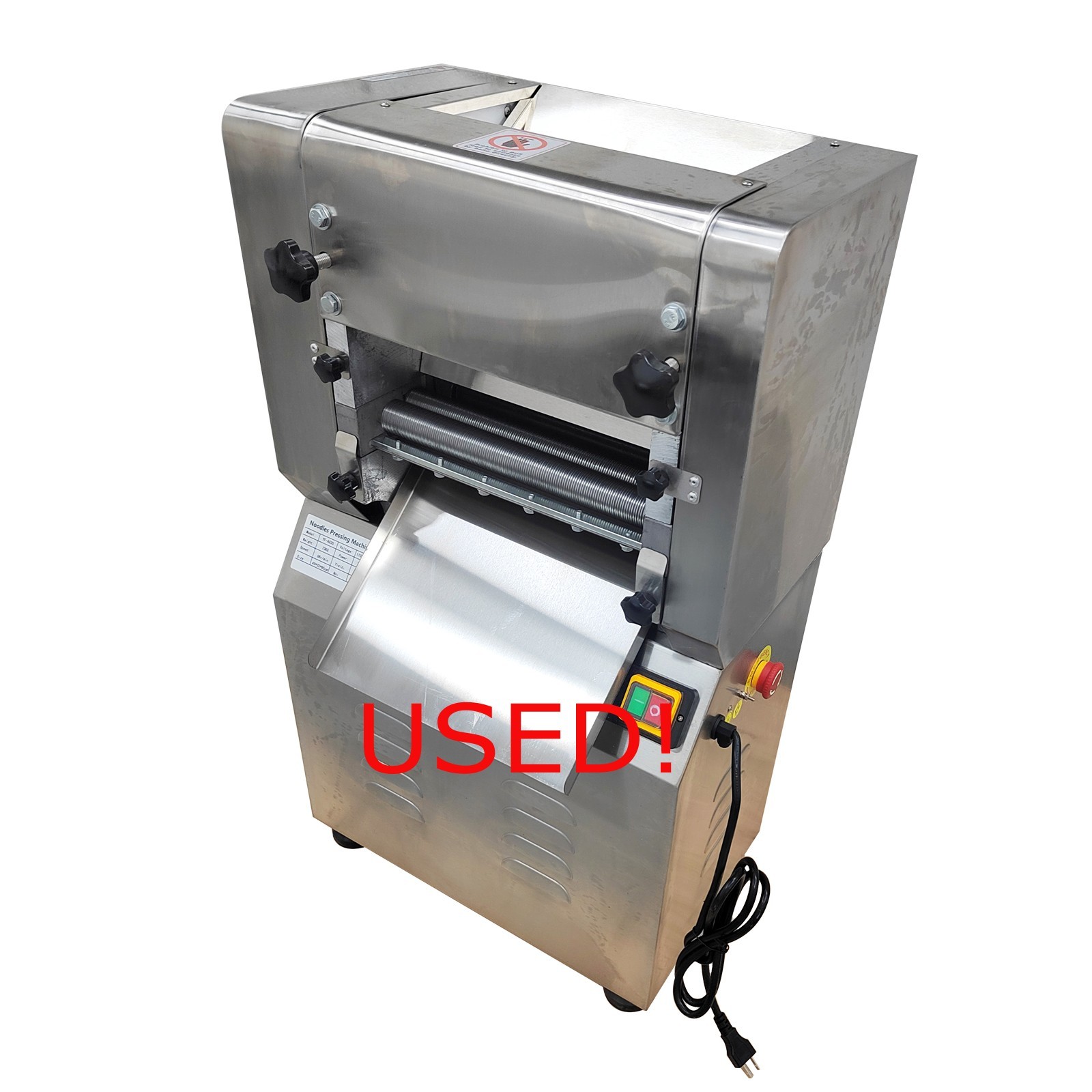 USED! 110V 2.2KW 1.5mm Electric Dough Roller Noodles Maker Dumplings Sheet Maker