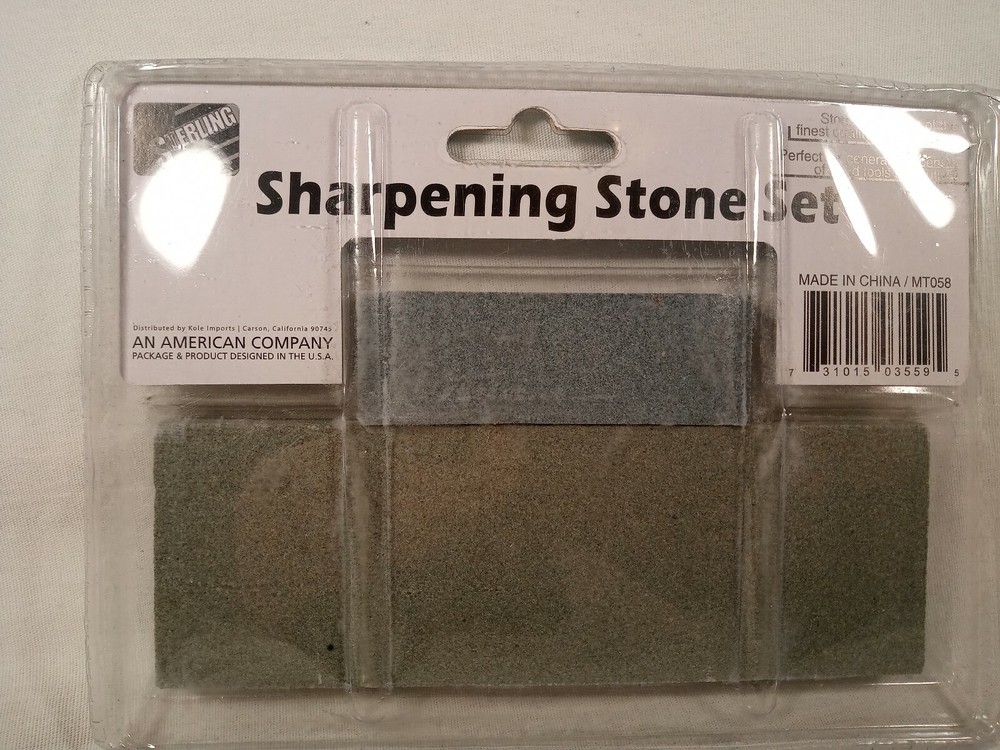 Sterling Tools Sharpening Stone Set Silicon Carbide For Cutlery & Tools