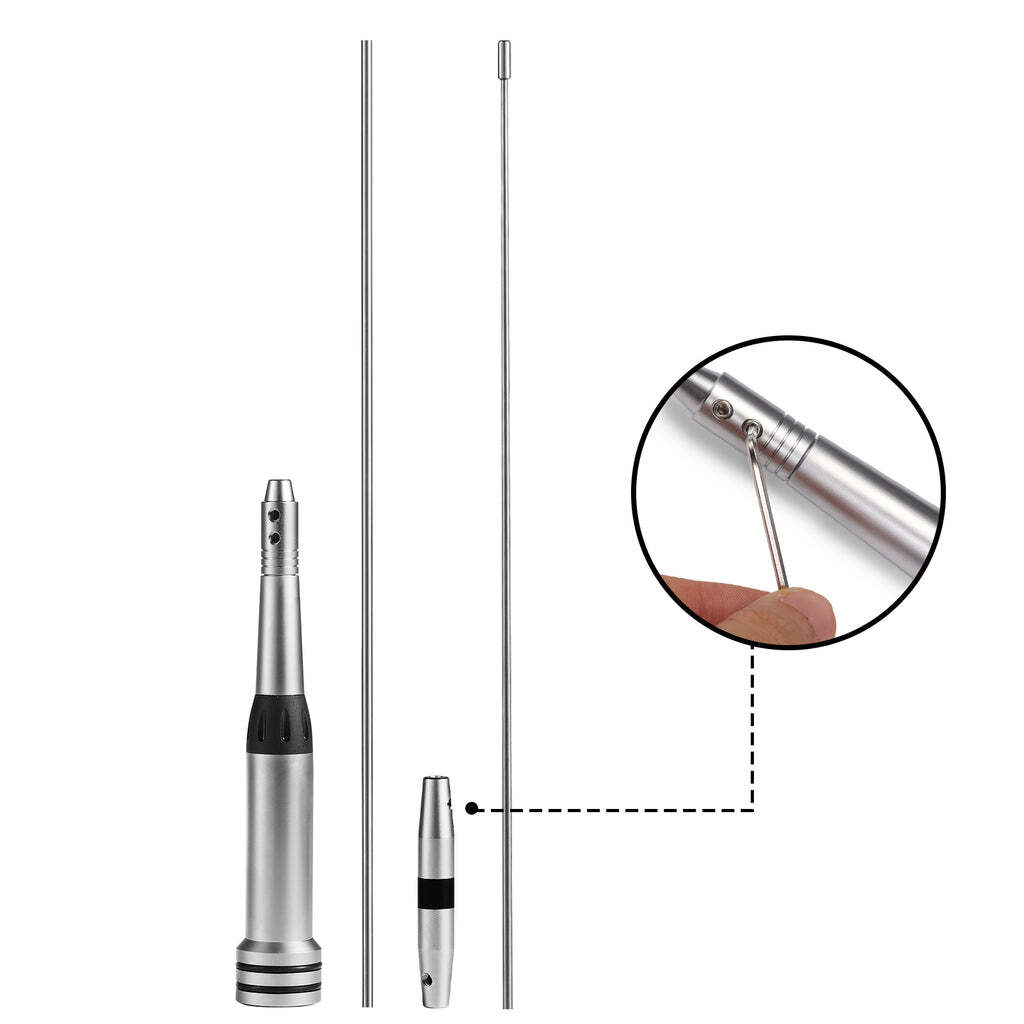 Radioddity UV-711 Whip Mobile Antenna, PL-259 (UHF-Male) Connector