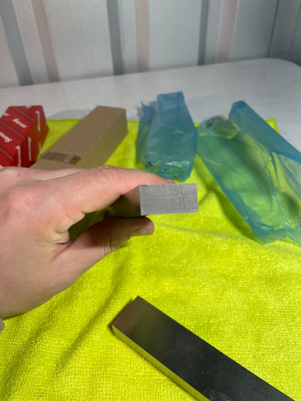 Starrett 384W Precision Parallel Pair 1/2" x 1" x 6" USA Made w/ Box