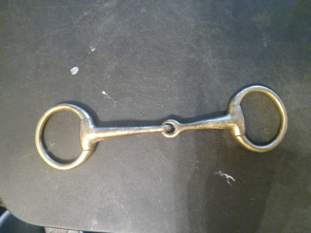 used eggbutt snaffle bit 5 in mixed metal mouth cyprium