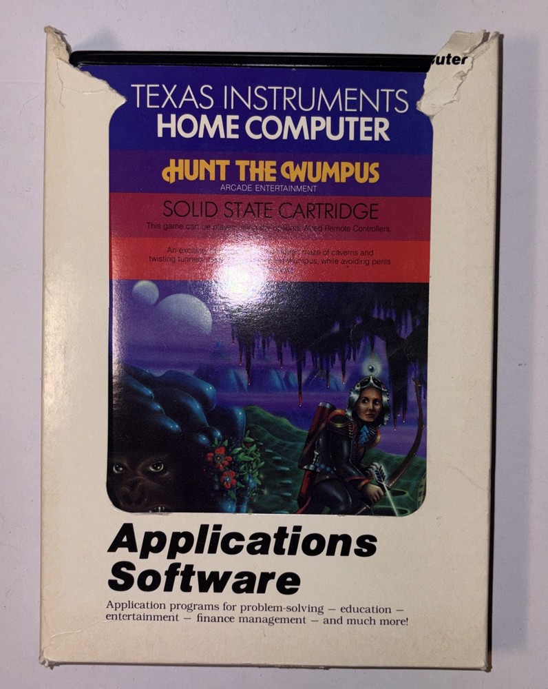 Texas Instruments T1 Home Computer Applications Software Game Lot (4) 1981