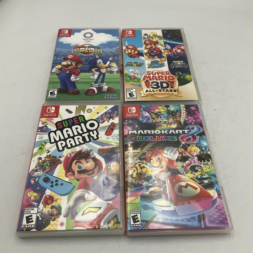 4 Replacement boxes for Mario games (box only) Nintendo switch