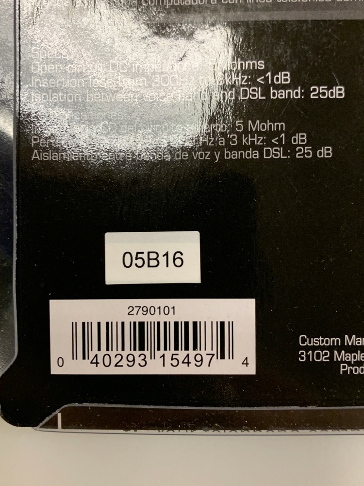 Gigaware Single-Line DSL Filter #2790101