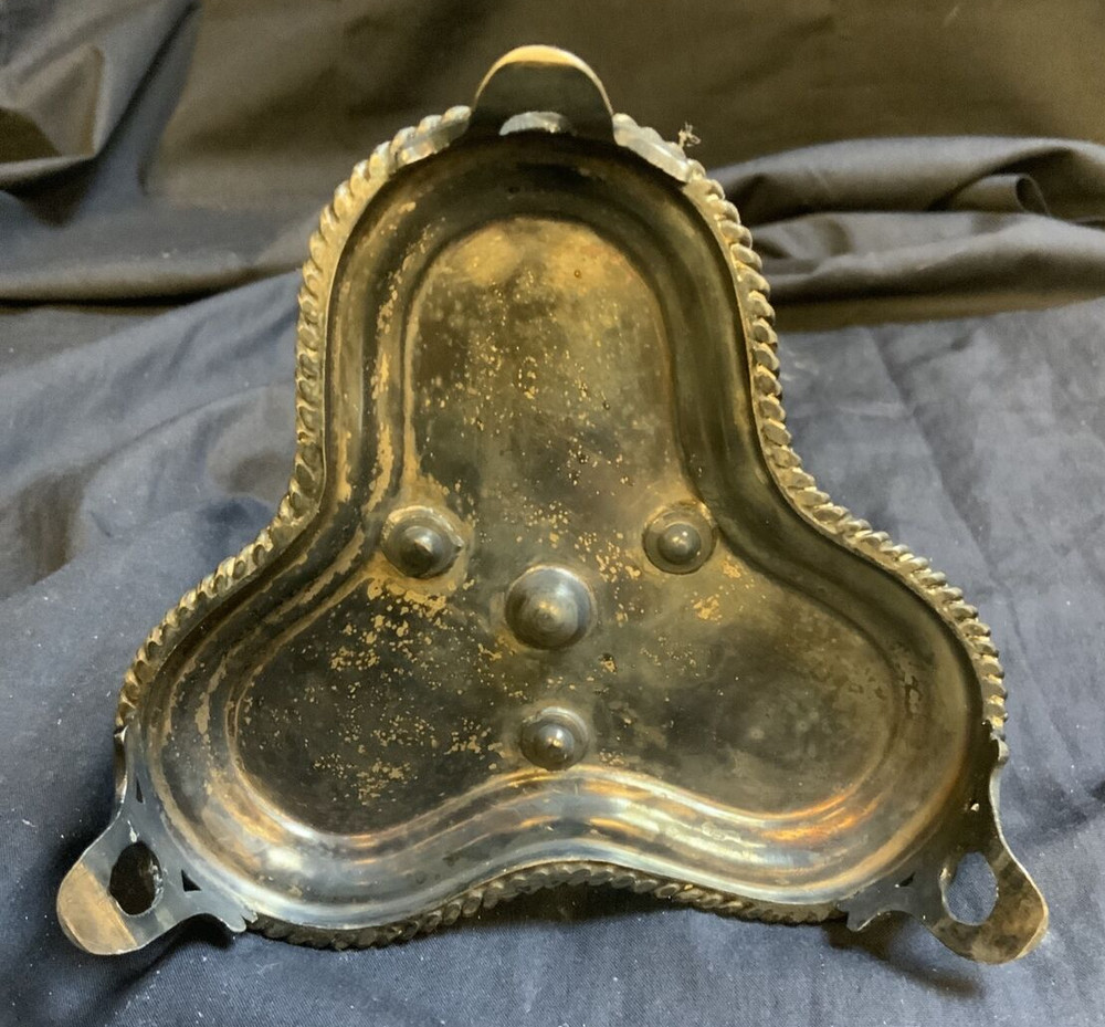 Vintage Silver Plate Cruet Set & Stand