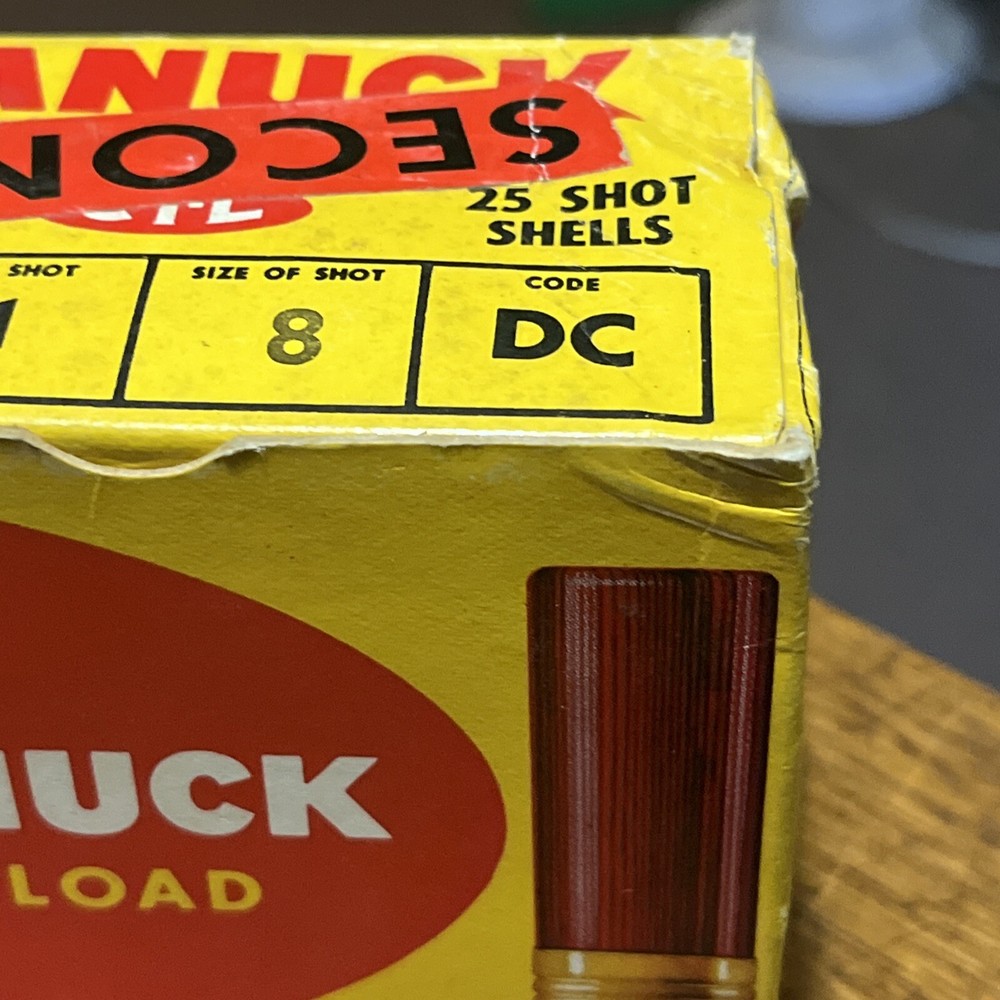 Canuck Field Load 12 Gauge Empty Box “seconds” Overlabel Damaged Corner