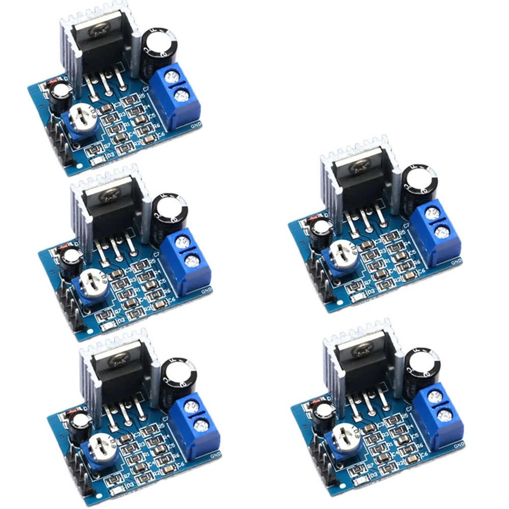 5Pcs Mono Power AMP Module 18W Board 6-12V with Adjustable Resistor Control