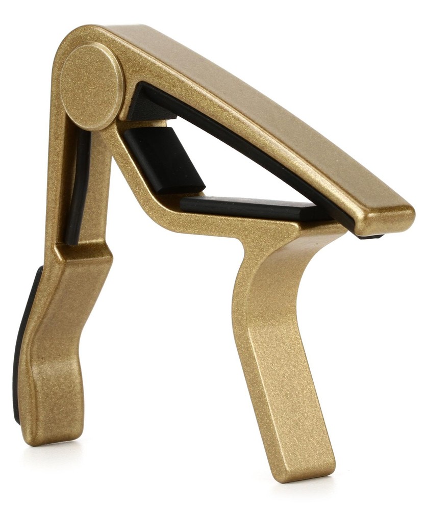 Dunlop 83CG Trigger Acoustic Guitar Capo - Gold (2-pack) Bundle