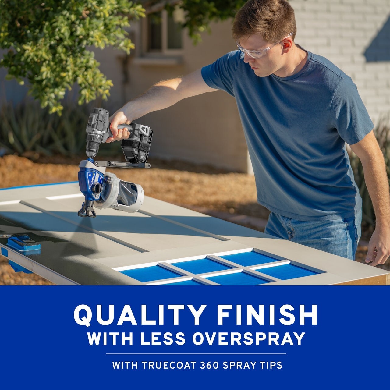 TrueCoat 360-Handheld Cordless Connect Drill Paint Sprayer 26D362 26D360