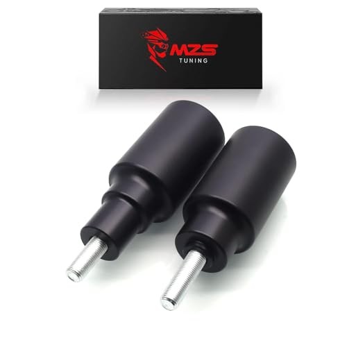 Motorcycle Frame Sliders, No Cut Falling Crash Protector Guards Kits Black