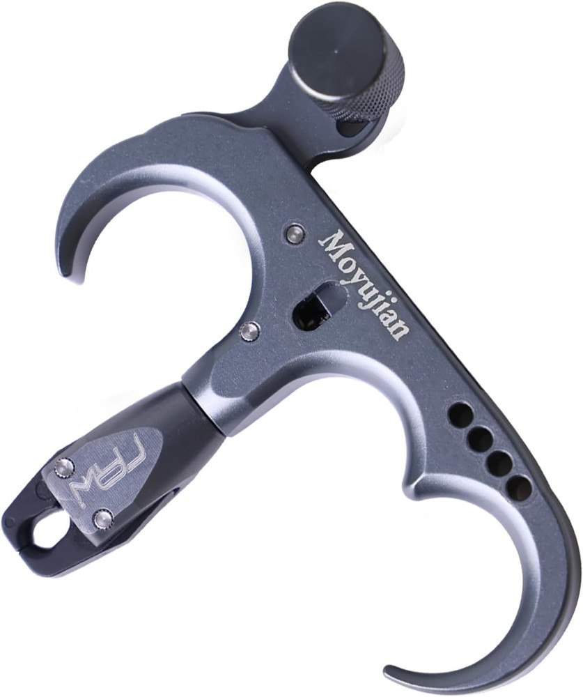 Compound Bow 3 Finger Thumb Release 360-Degree Rotational Automatic Closure Jaw