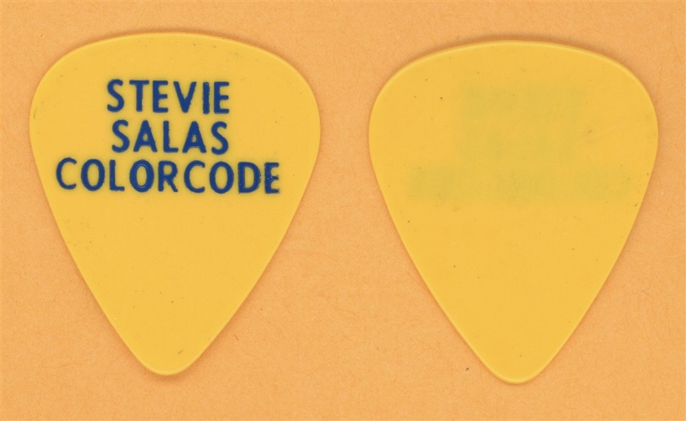 Steve Salas (Bill and Ted Rufus Solo) Vintage Guitar Pick - 1990 Colorcode Tour