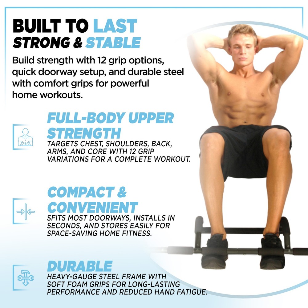 Stamina Products Multi-Function Pull-Up Bar for At-Home Upper-Body Workouts