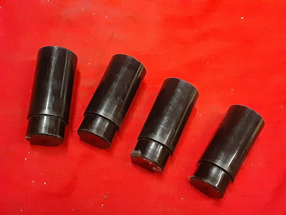 4 modern Plastic Leveling Mount Feet 2 3/8" long threaded bolt on the inside 5a6