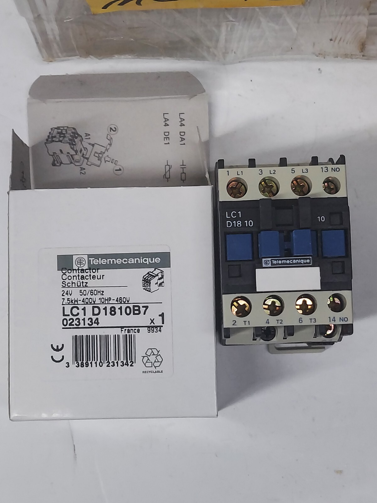 LC1D1810-B7 Replacement 32A 600V 3P Telemecanique Contactor with 24VAC Coil MIA