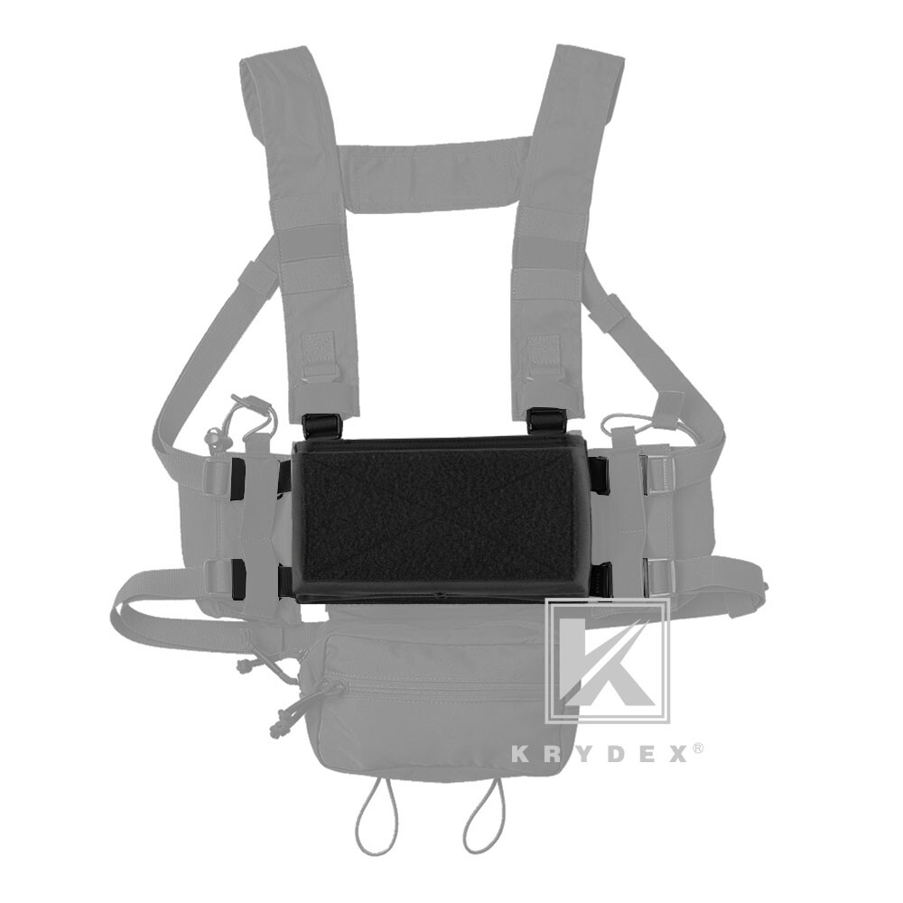 KRYDEX Tactical Placard Holder Front Panel & Removable Buckle for Chest Rig Vest