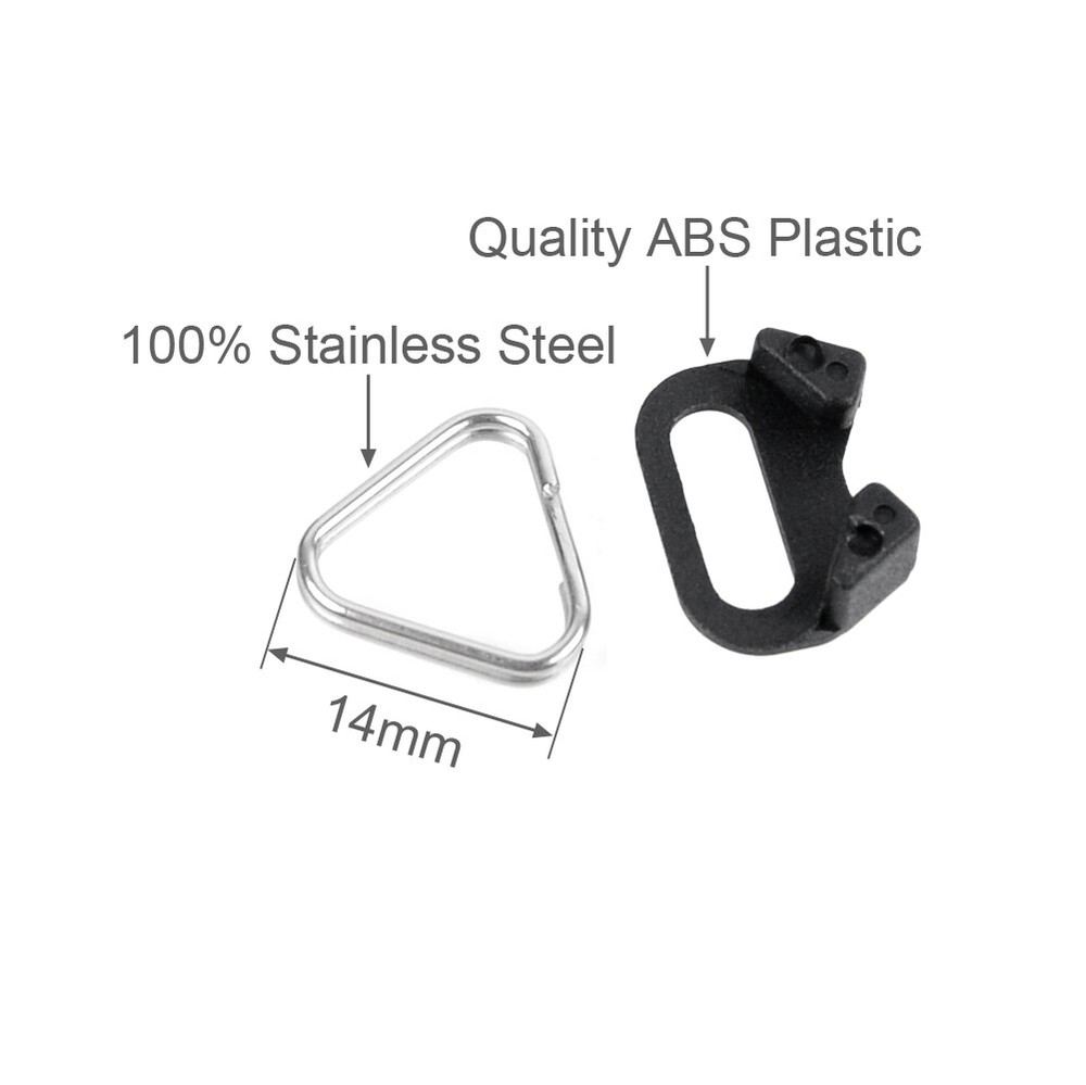 20Pc Camera Strap Triangle Split Ring Adapter + Cap For Fuji Lecia Nikon Canon