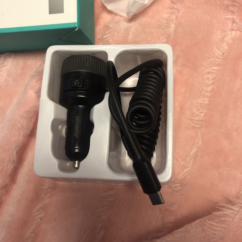 Bluetooth 5.4 Car Adapter 60W FM Transmitter PD 30W & Type C Coiled Cable