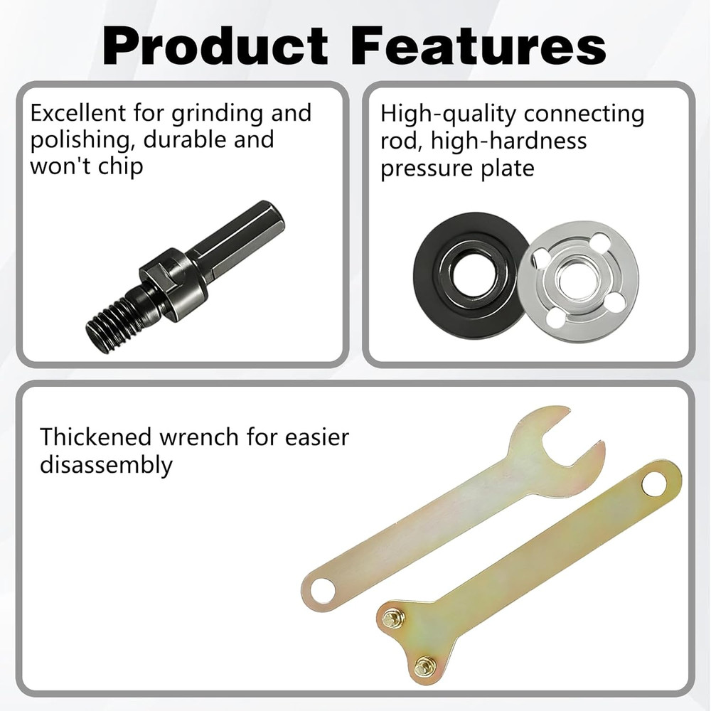Electric Drill Angle Grinder Connecting Rod Set,2 Set Angle Grinder Attachmen...