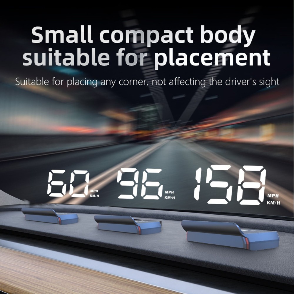 Car Speed Projector HUD with LED Display and Automatic On with Engine Start