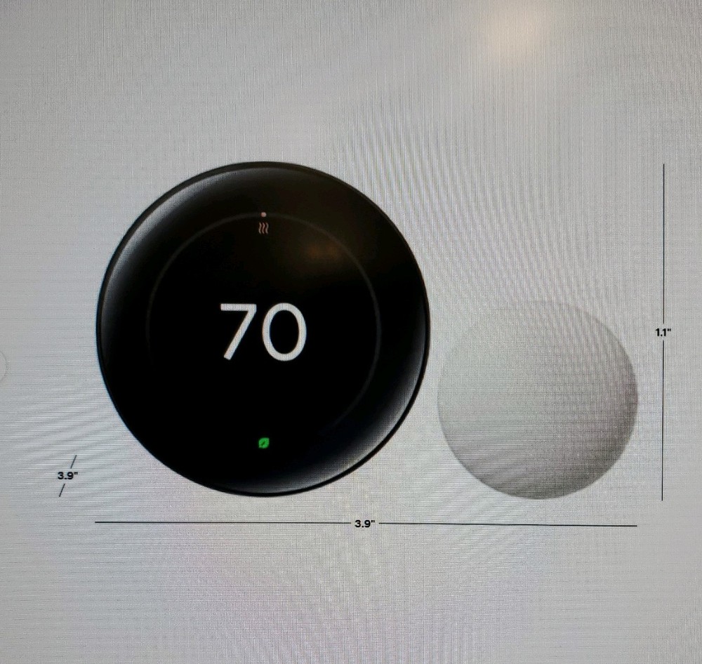 Google - Nest Learning Thermostat 4th Gen with Temperature Sensor Obsidian