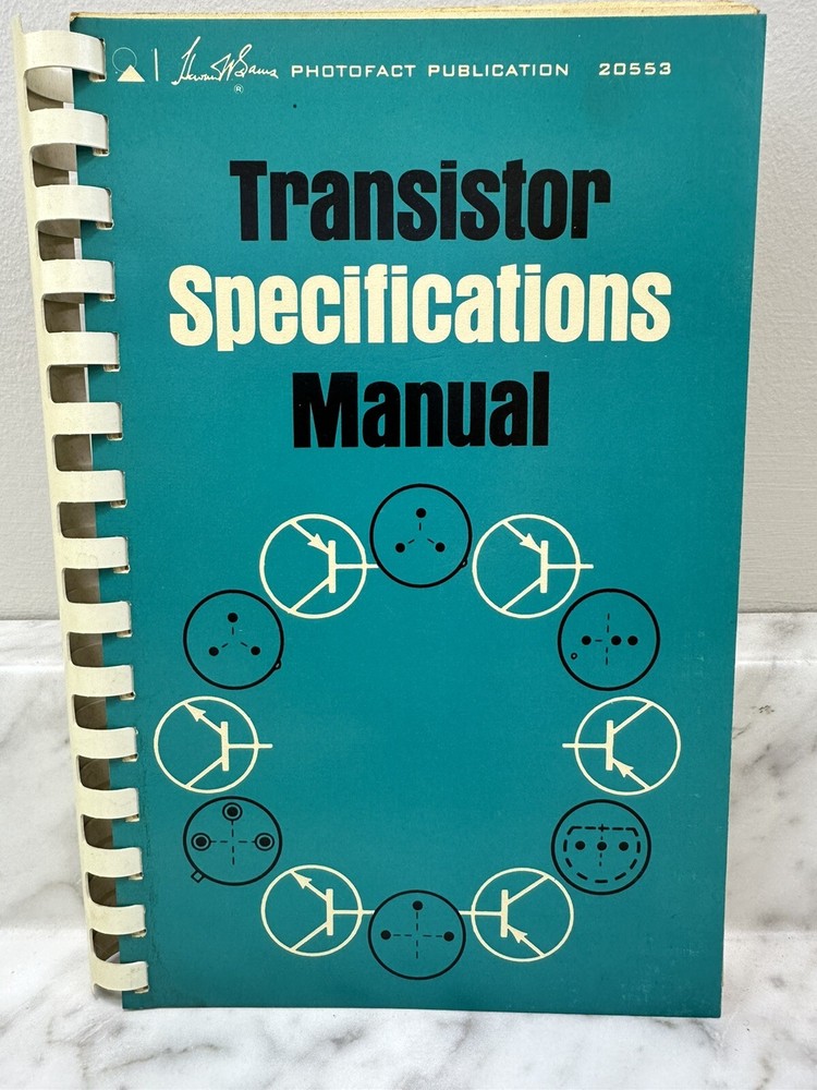 Howard Sams Transistor Specifications Manual 1967 Photofact Ring Bound