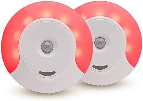 Sleep Aid Red LED Night Light Motion Sensor