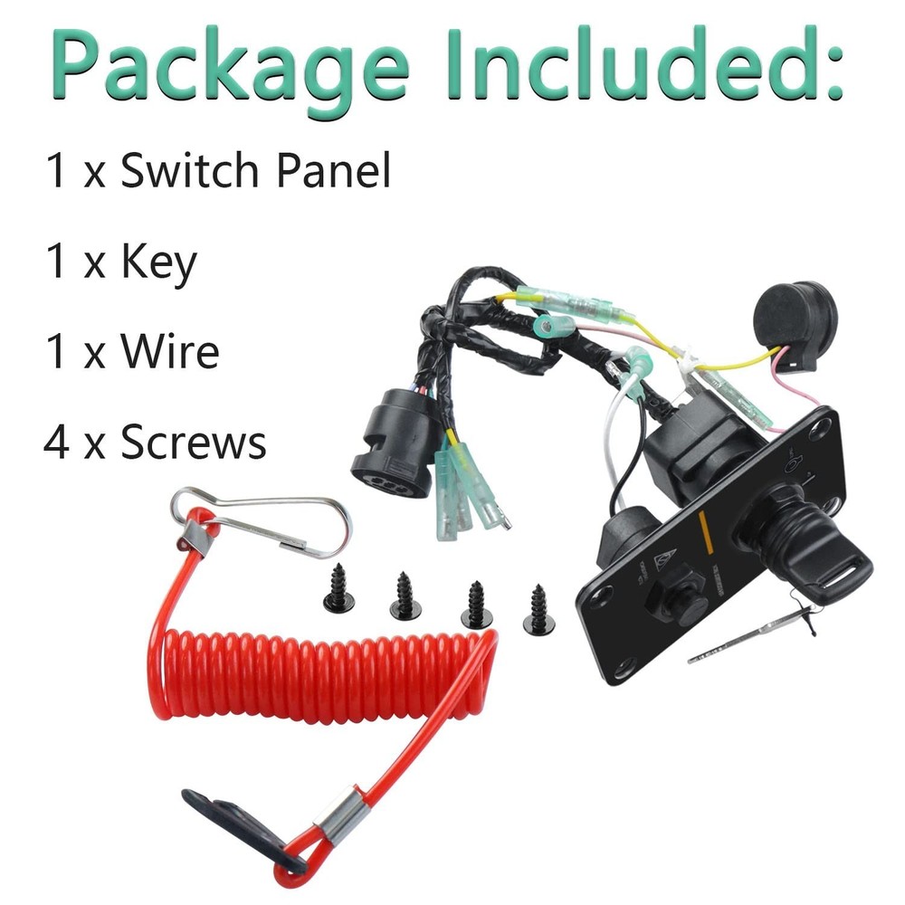Main Switch Panel Single Engine Key Switch Panel Assembly On-Off-Start Contro...