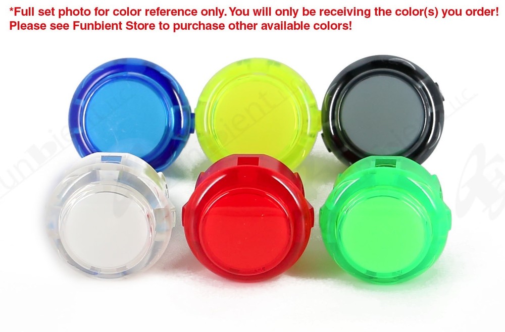 Sanwa Original OBSC-30 Blue Translucent Push Button JAMMA guitar killswitch