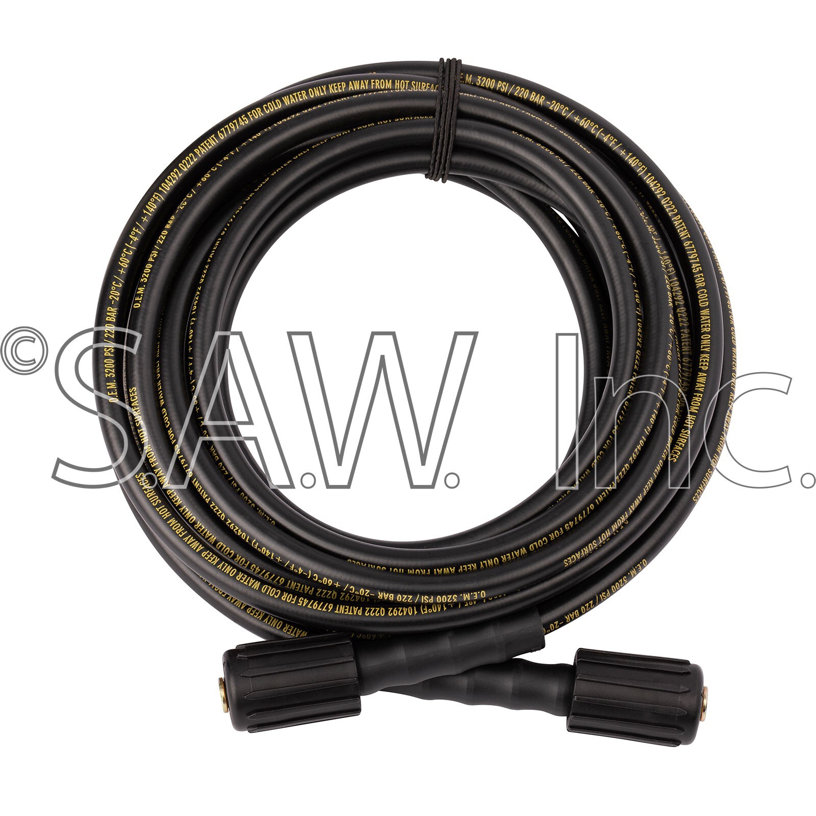 5140159-99 DeWALT 25ft 3200 PSI High Pressure Hose Dual 22mm Twist Connections