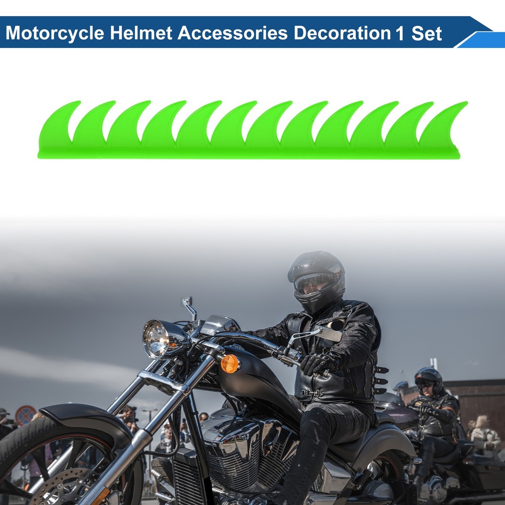 For motorcycle helmets fluorescent decoration 1 set