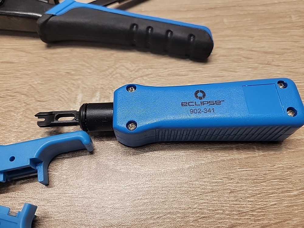 Eclipse Tools Ratcheted Modular Plug Crimper 902-360 & Punch 902-341 & Stripper