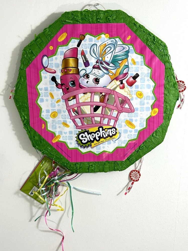 SHOPKINS PINATA Pullstring New See Notes