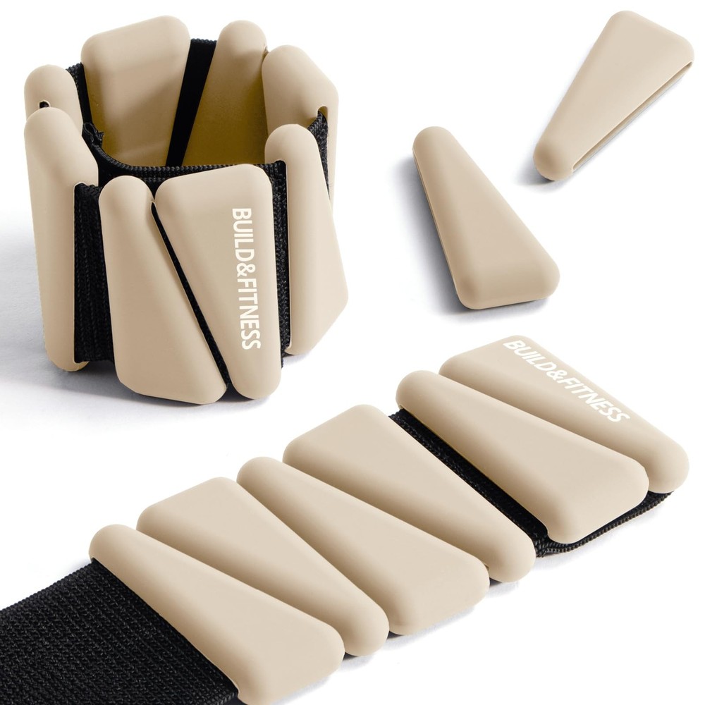 Adjustable Wrist & Ankle Weights Set for Workouts, 1lb or 2lb Each, 4lb Total