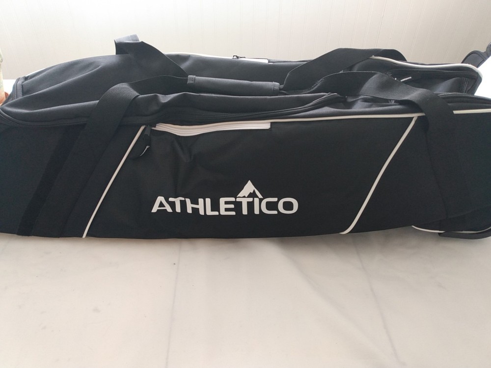 Athletico Power Hitter Rolling Baseball Bag - EZ Glide Wheels