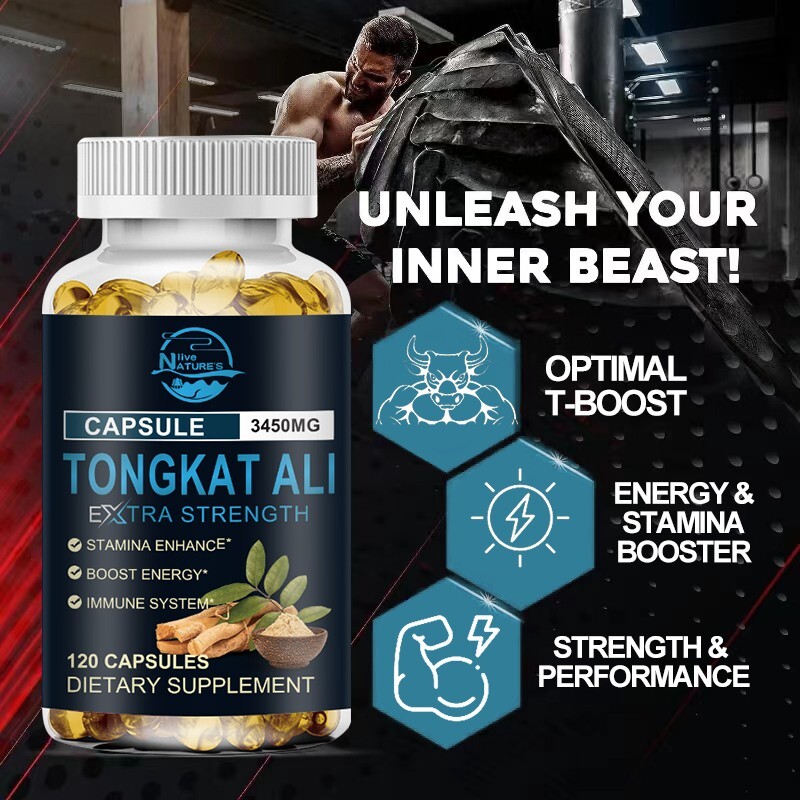 120 Capsules 3450MG Tongkat Al LONGJACK GRADE A STRONGEST ROOT EXTRACT 200:1