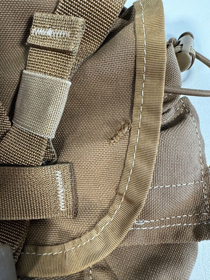 USMC USGI MOLLE 1 qt Canteen General Purpose Pouch Cover Coyote Brown DAMAGED