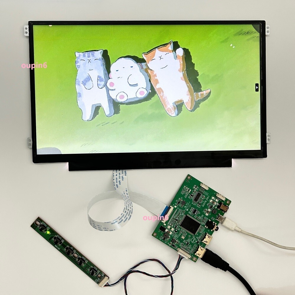 DIY Display 11.6" screen 1366X768 with 2 MINI HDMI USB EDP controller board