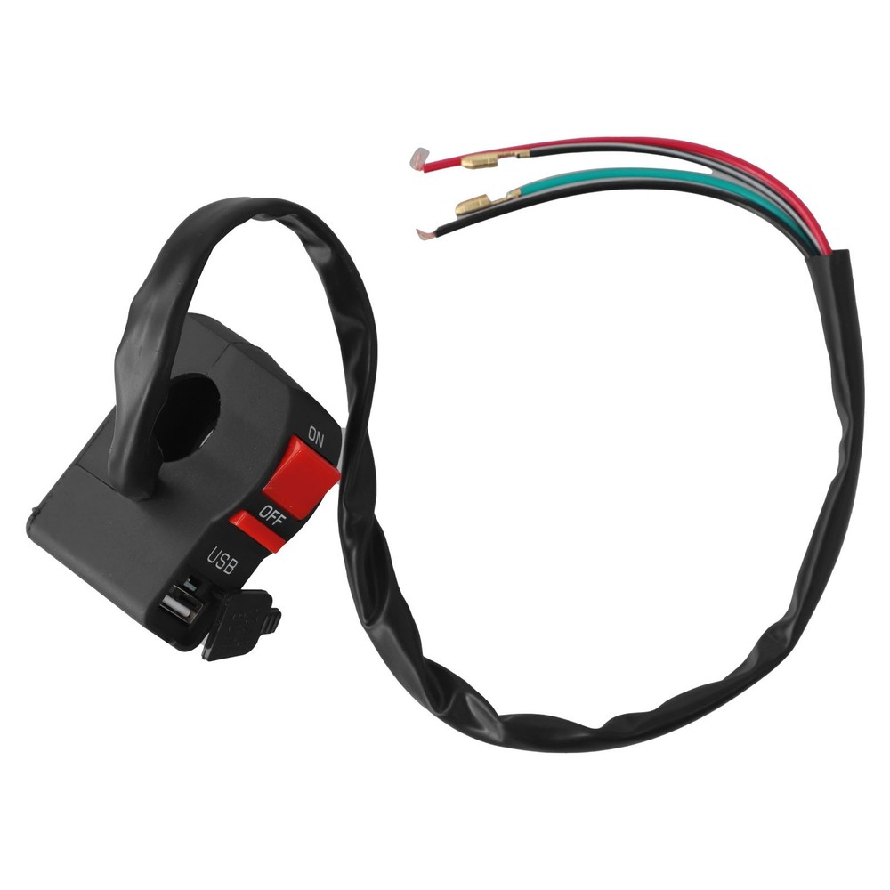 Convenient Motorcycle USB Charger with Built In Headlight Functionality