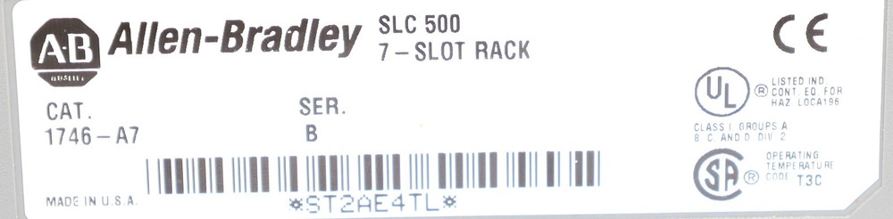 Allen Bradley SLC 500 7-Slot Rack with PSU, CPU, Input, Output Modules